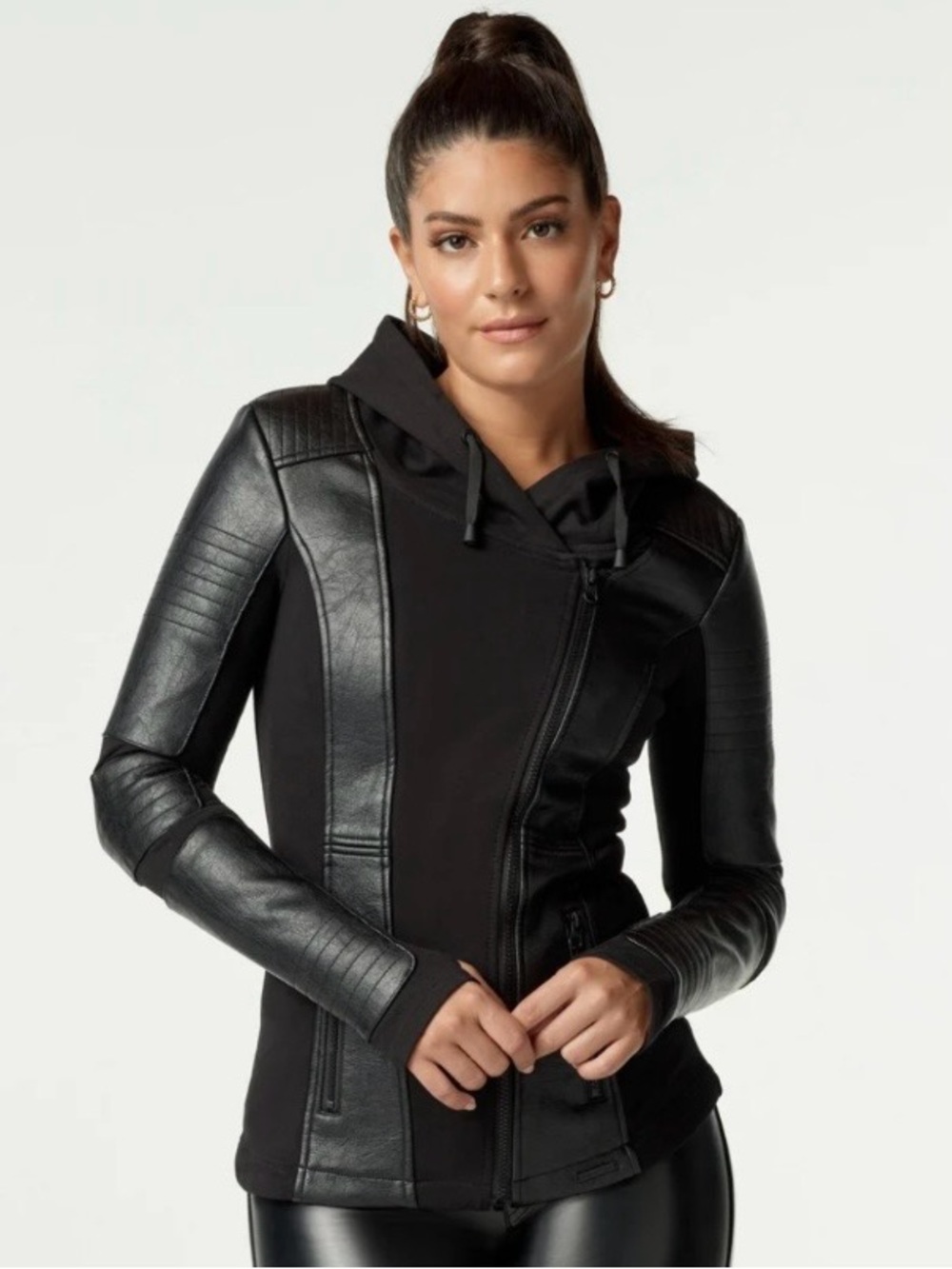 Blanc noir asym jacket